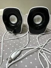 Logitech Z120 Compact PC/Laptop USB Stereo Speakers - White - Great Condition