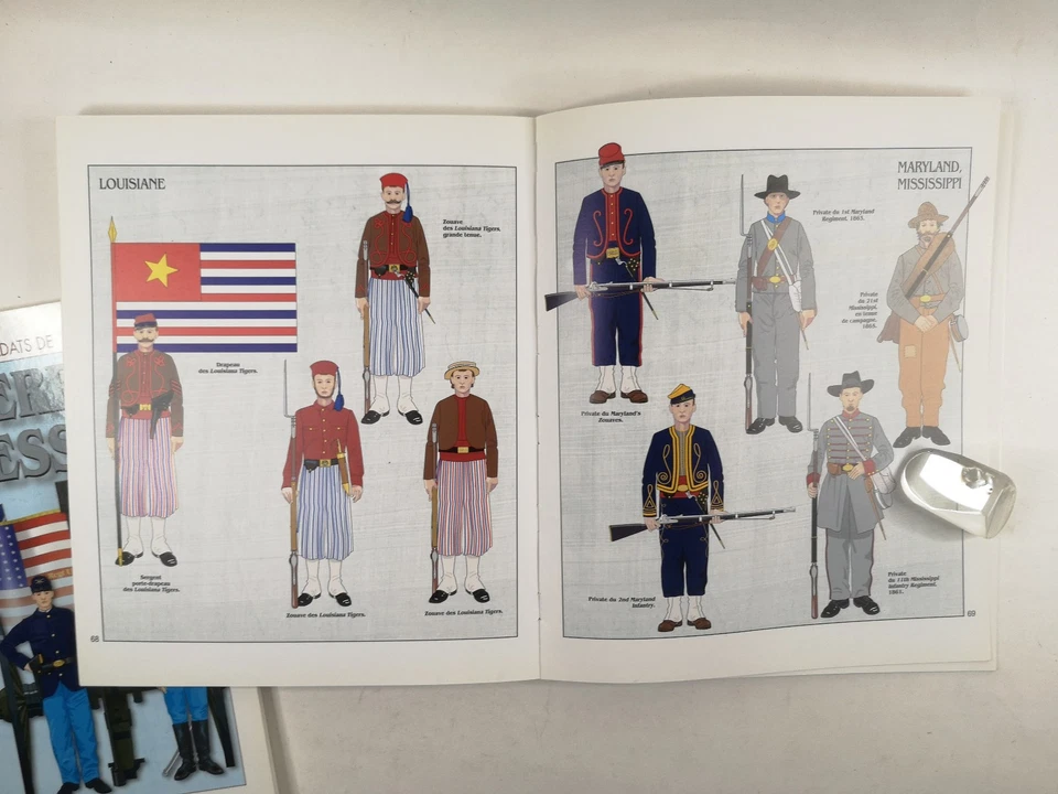 OFFICIER ET SOLDATS DE LA GUERRE DE SECESSION - JOUINEAU / MANGIN - 2000 -c3 - Photo 4/4