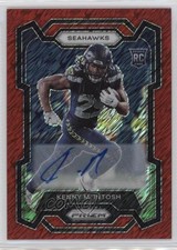 2023 Panini Prizm Rookies Red Shimmer 32/35 Kenny McIntosh #391 Auto 14t3