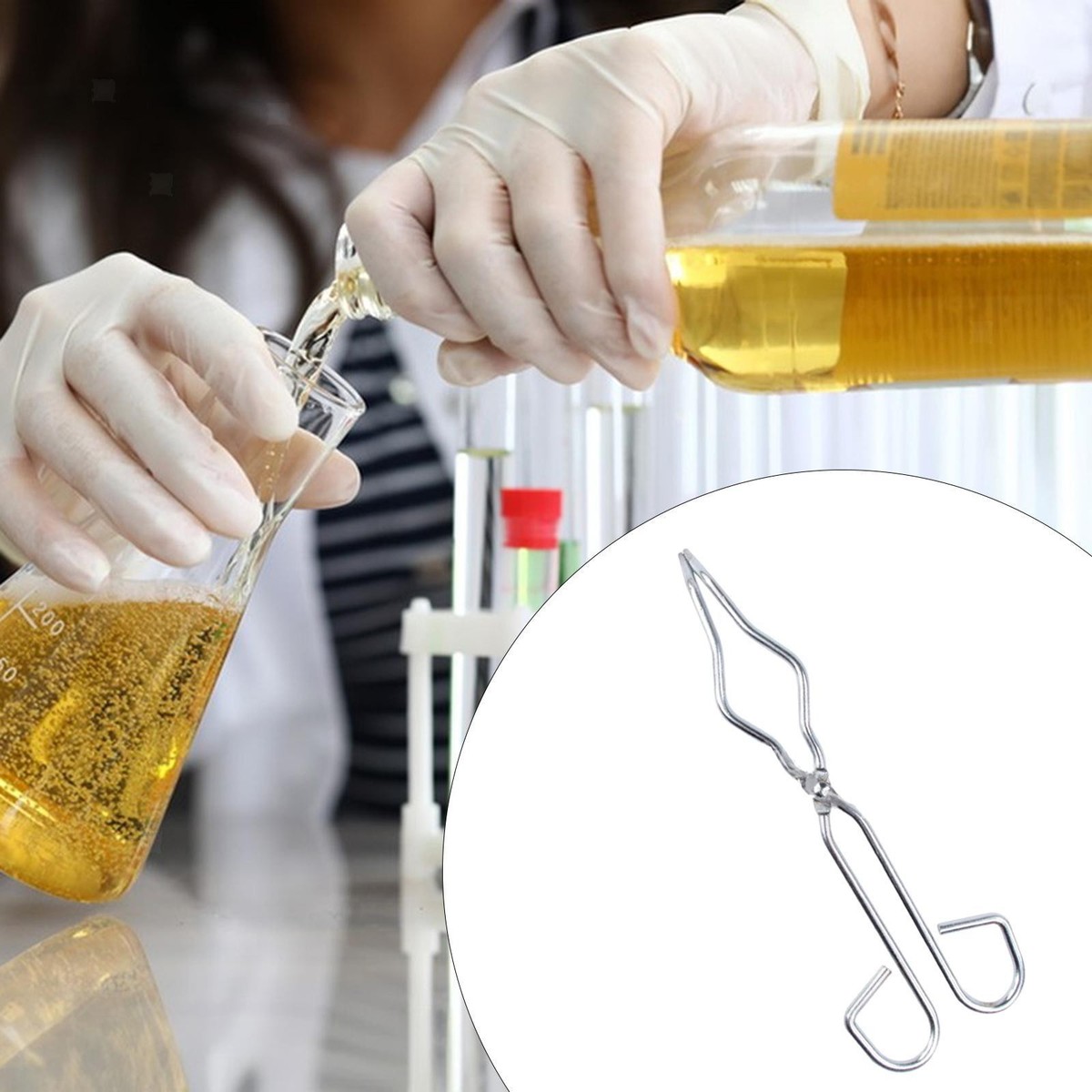 Tiegelzange 250 Mm – Rutschfeste Greifpfoten, Robuste Chromstahl-Zange Für Gold- & Silberschmelze, Labor & Experimente