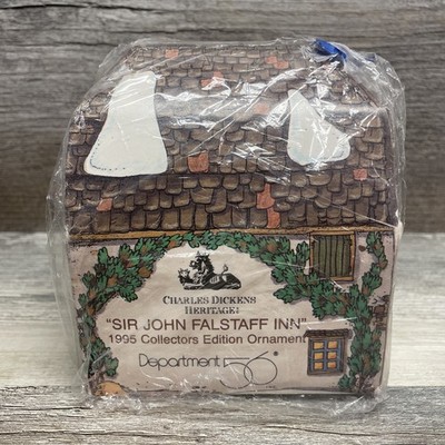 Dept 56 SIR JOHN FALSTAFF INN Ornament Dickens Heritage 1995 Collectors Edition