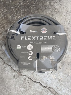 Flexon 5/8 in. x 100 ft. Contractor Grade Hose - Free Shipping - Choose Color.