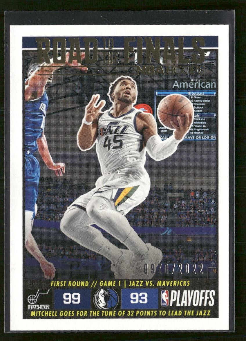 2022-23 Hoops #1 Donovan Mitchell Road to the Finals NBA Championship #/2022