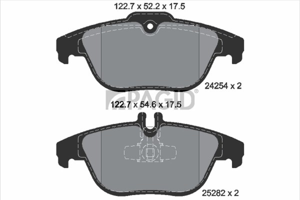 Pagid Bremsbelagsatz Scheibenbremse T2153N FüR Mercedes GLK Klasse X204 W204 200-image