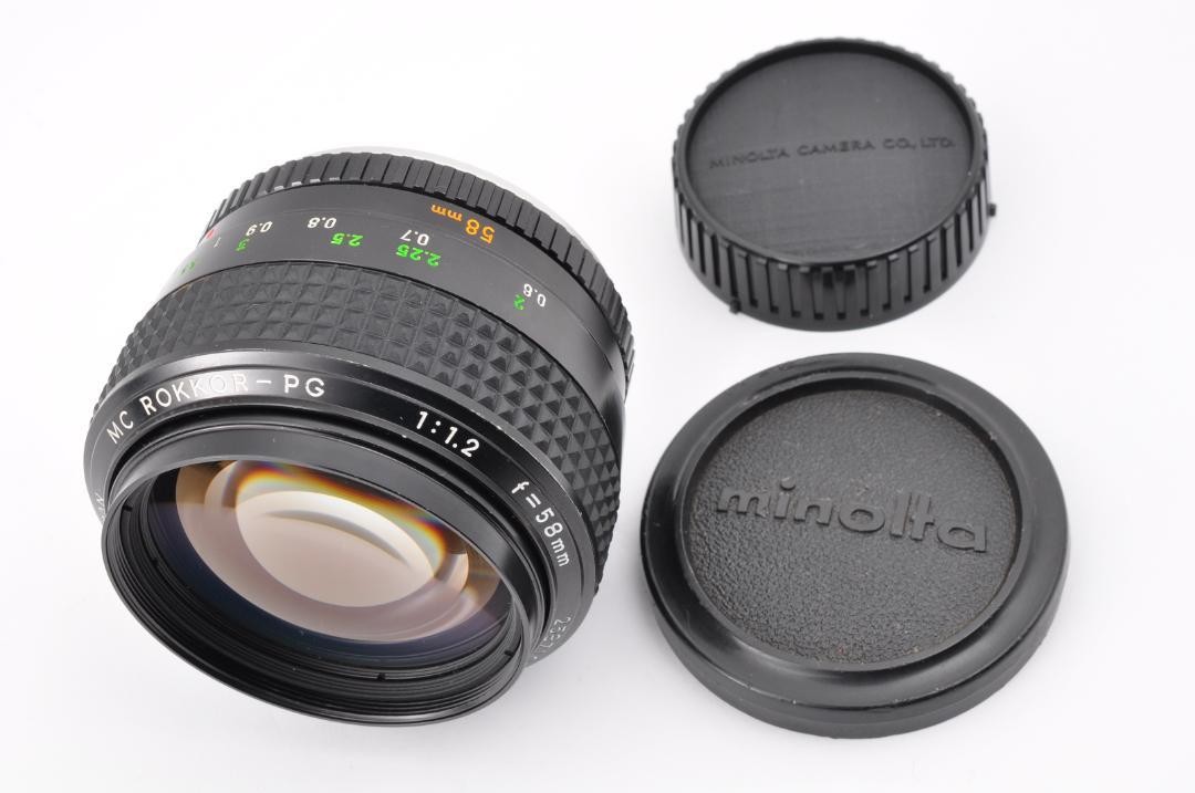 レンズ(単焦点) Minolta MC Rokkor PG 58mm f/1.2 MF #GC06 Minolta Mc Rokkor Pg 58Mm F/1.2 Mf Gc06 | eBay