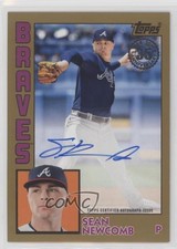 2019 Topps 1984 Baseball Series 2 Gold 38/50 Sean Newcomb #84A-SN Auto s1i