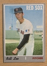 Bill Lee 1970 Topps Baseball High# Rookie Card #279, EX, Boston Red Sox. rookie card picture