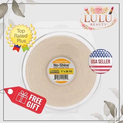 WALKER TAPE No-Shine - 1" X 36 Yds, Roll Support Tape Wig, Double-Sided!