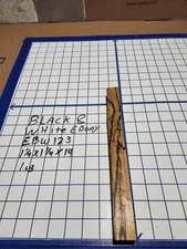 Black and White Ebony  Wood turning  blank  1 1/4"x 1  1/4"x  14  " EBW123