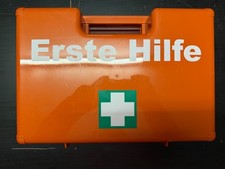 SAN First Aid Kit - Empty - Orange - Very Good Condition