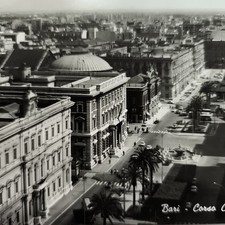 BARI CORSO CAVOUR – CARTOLINA BIANCO E NERO VIAGGIATA SPEDITA 1968 