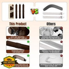 BLAAROOM Heatless Hair Curler Satin Jumbo Rods 3pc Overnight Curls