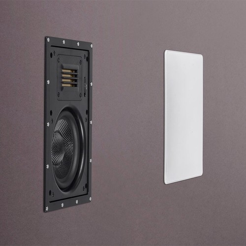 Pair 120W 2-Way 6.5" In Ceiling Wall Speakers Carbon Fiber Ribbon Tweeter - Picture 2 of 5
