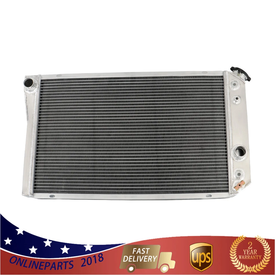 For 1984-1990 Chevrolet Corvette 5.7L V8 CC829 3 Row Racing Aluminum Radiator - Image 2 of 4
