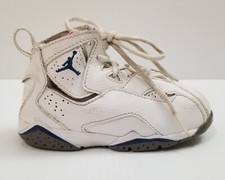 Nike Air Jordan True Flight Shoes 343797-132 White Sneakers Child Size 8C