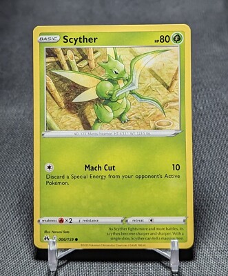 Scyther Regular Common Grass 2023 Crown Zenith Pokemon TCG Card 006/159