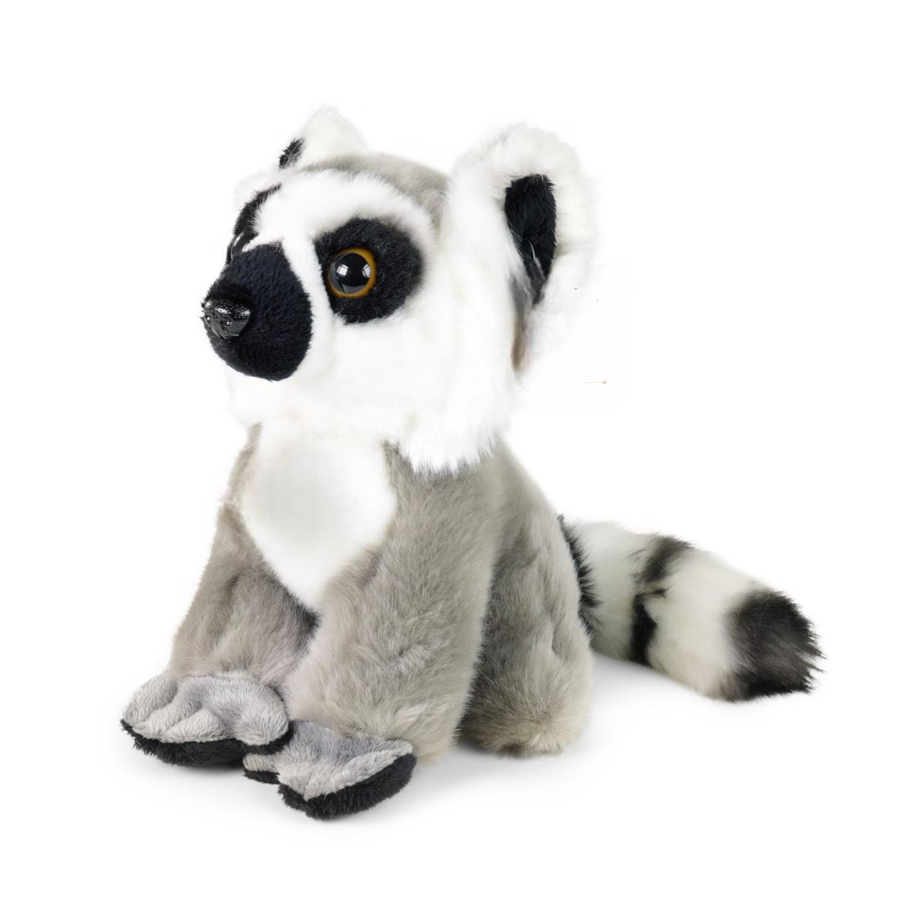 Kuscheltier Katta Lemur 18 cm grau-weiß sitzend Plüschlemur
