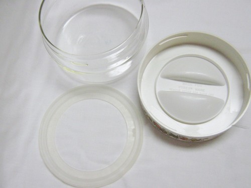 PYREX SPICE OF LIFE GLASS MEDIUM CANISTER W/ LID & SEAL - Picture 3 of 6