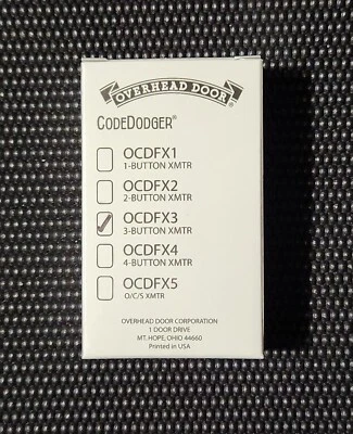 Overhead Door 3 Button Garage Remote OCDFX3 Reduced Shipping for Multiples