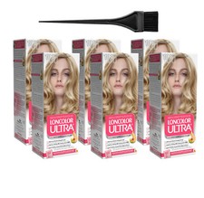 Loncolor Ultra 10.1 Light Ash Blonde Long-Lasting Grey Coverage Hair Dye 6-Pack