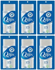 Q-tips Cotton Swabs Original Cotton Swab Made With 100% Cotton 375 Count-6 Pack