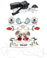 1968-69 Camaro Front Rear Red Disc Brake Conversion Lines Wilwood Upgrades