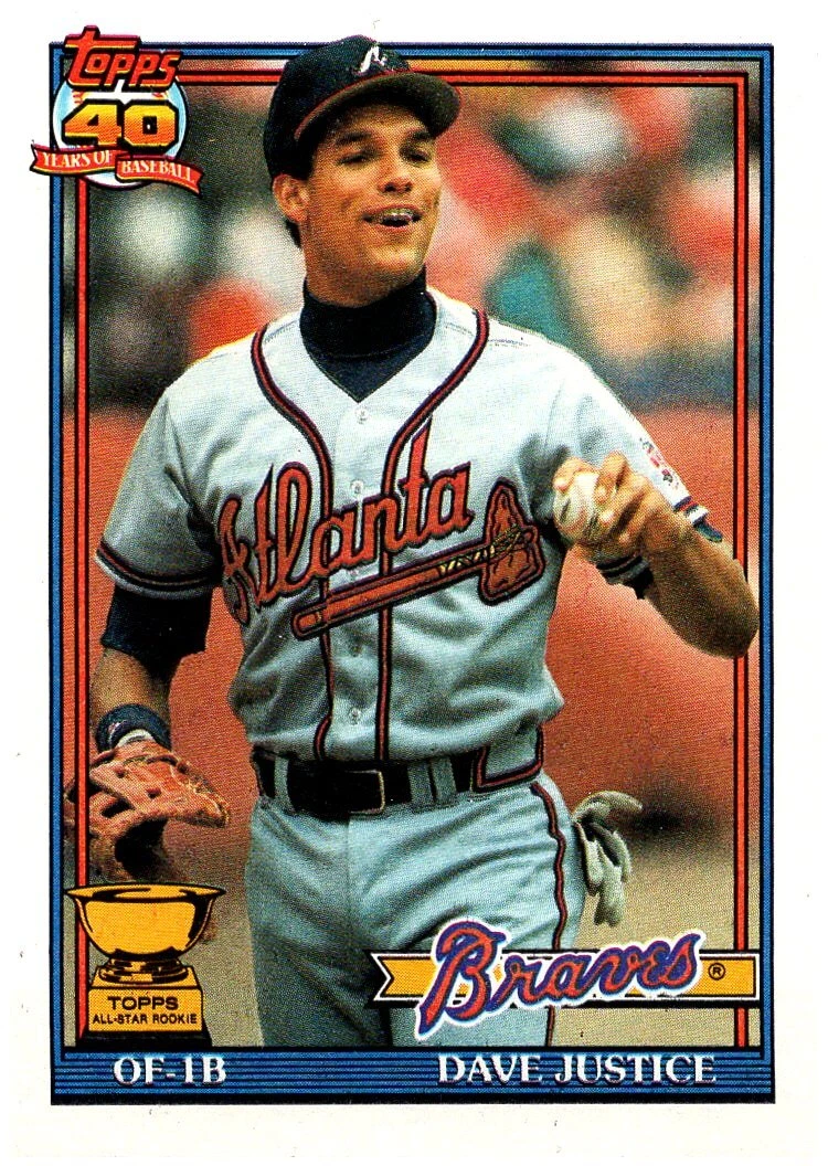 Dave Justice trading card