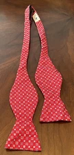Cape Cod Neckwear Red Blue 100% Silk Men’s Neck Tie Made In China