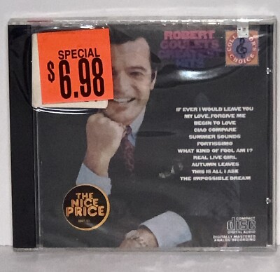 Factory Sealed (shrink wrapped) Robert Goulet Greatest Hits CD ...
