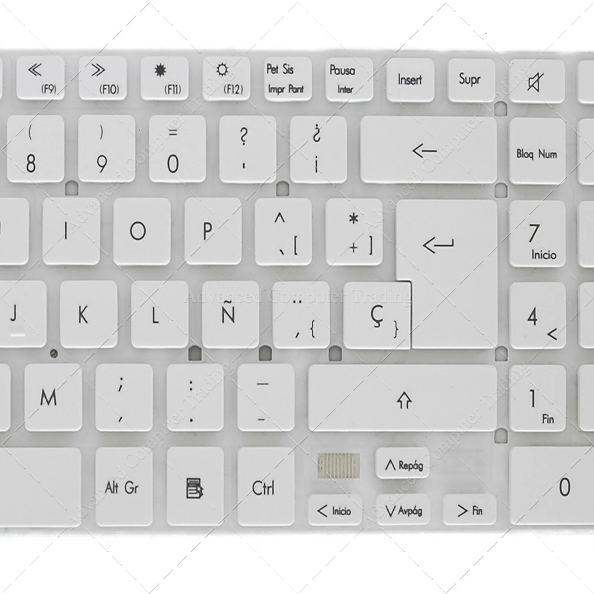 Teclado Español portátil Packard Bell Easynote LK11BZ MP-10K36E0-698 Blanco