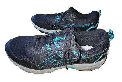 ASICS Gel-Venture 8 Running Shoes F961221 Black/Turquoise Womens