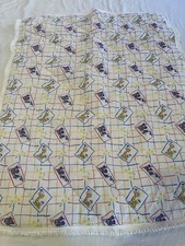 VTG  70  s Bright Primary Colors Giraffe Quilted Crib Quilt or Wall Quilt animals