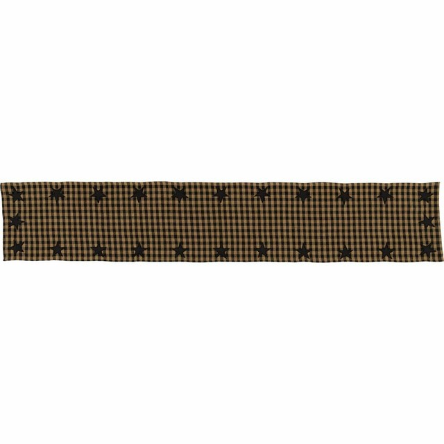 VHC Brands Star Woven Table Runner