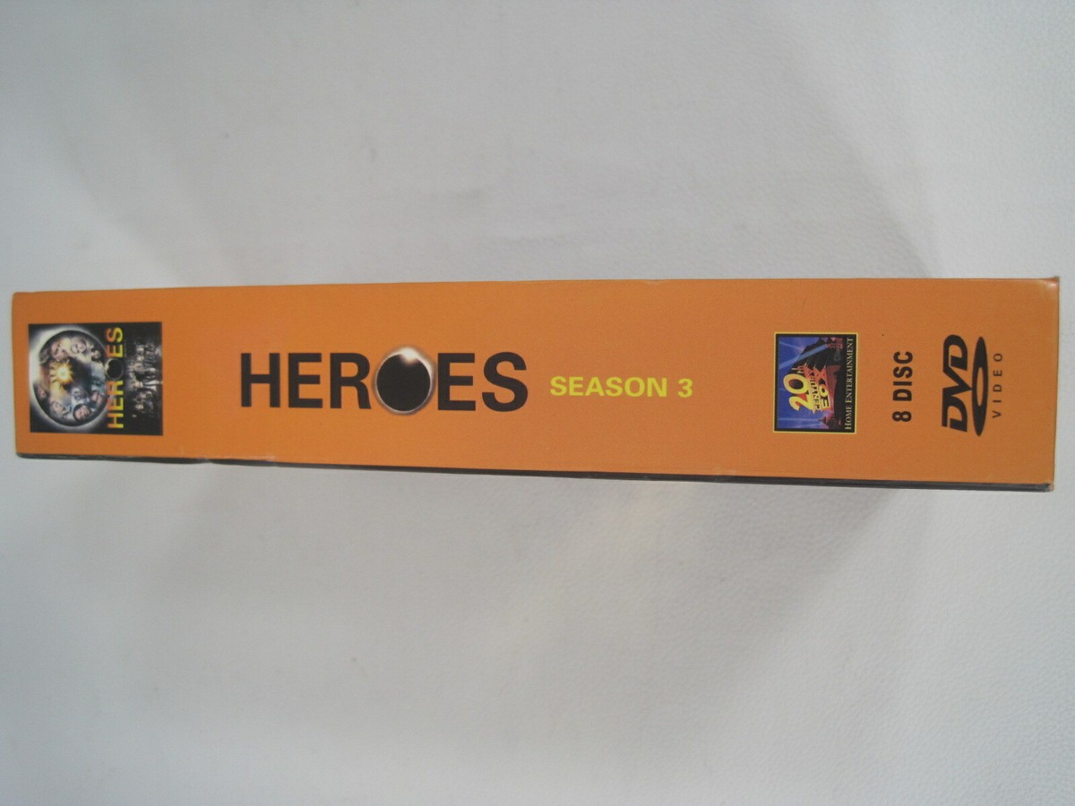 HEROES SEASON 3 BOOTLEG DVD COMPLETE IN SLIPBOX INCLUDES EPISODES