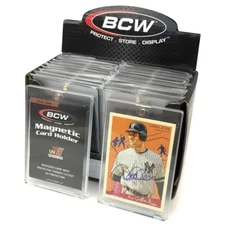 5 BCW 35 Point UV Protected Magnetic Thick Trading Card Holders
