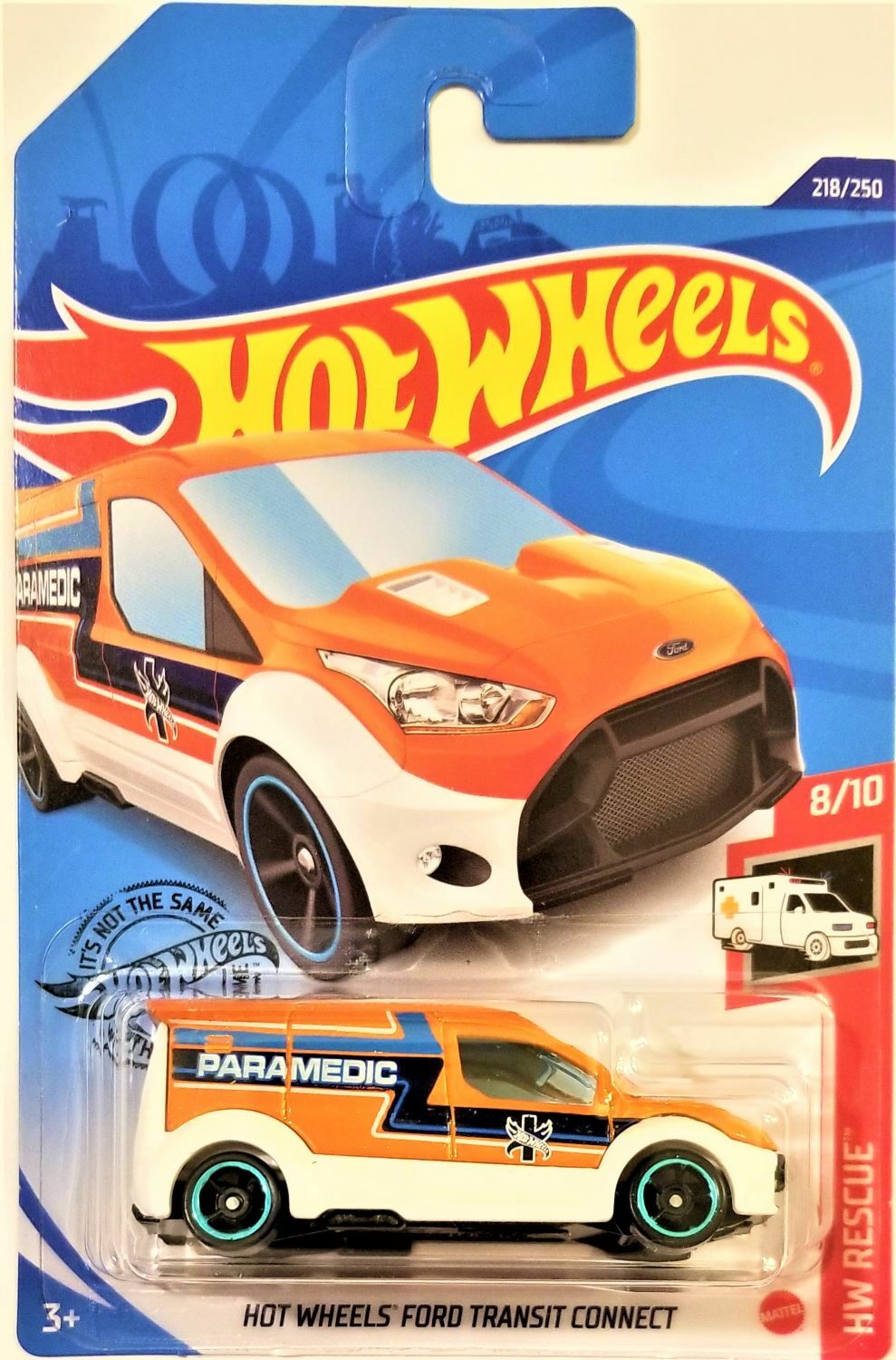 Hot Wheels - 2020 HW Rescue 8/10 Hot Wheels Ford Transit Connect (BBGHC65)