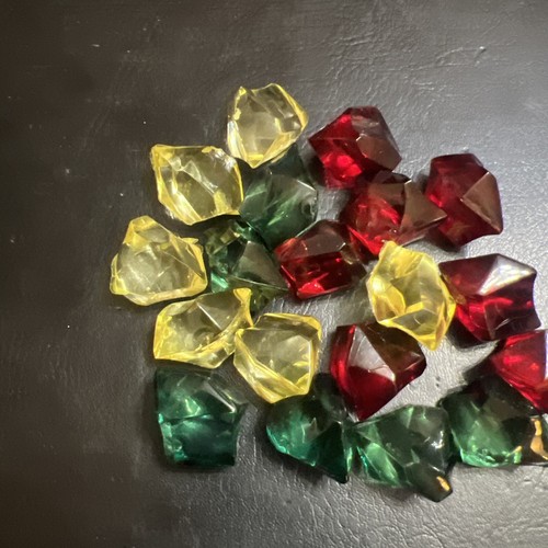 Chunky Bead Lot Acrylic 19 Gemstone Large Focal Jewelry Crafts