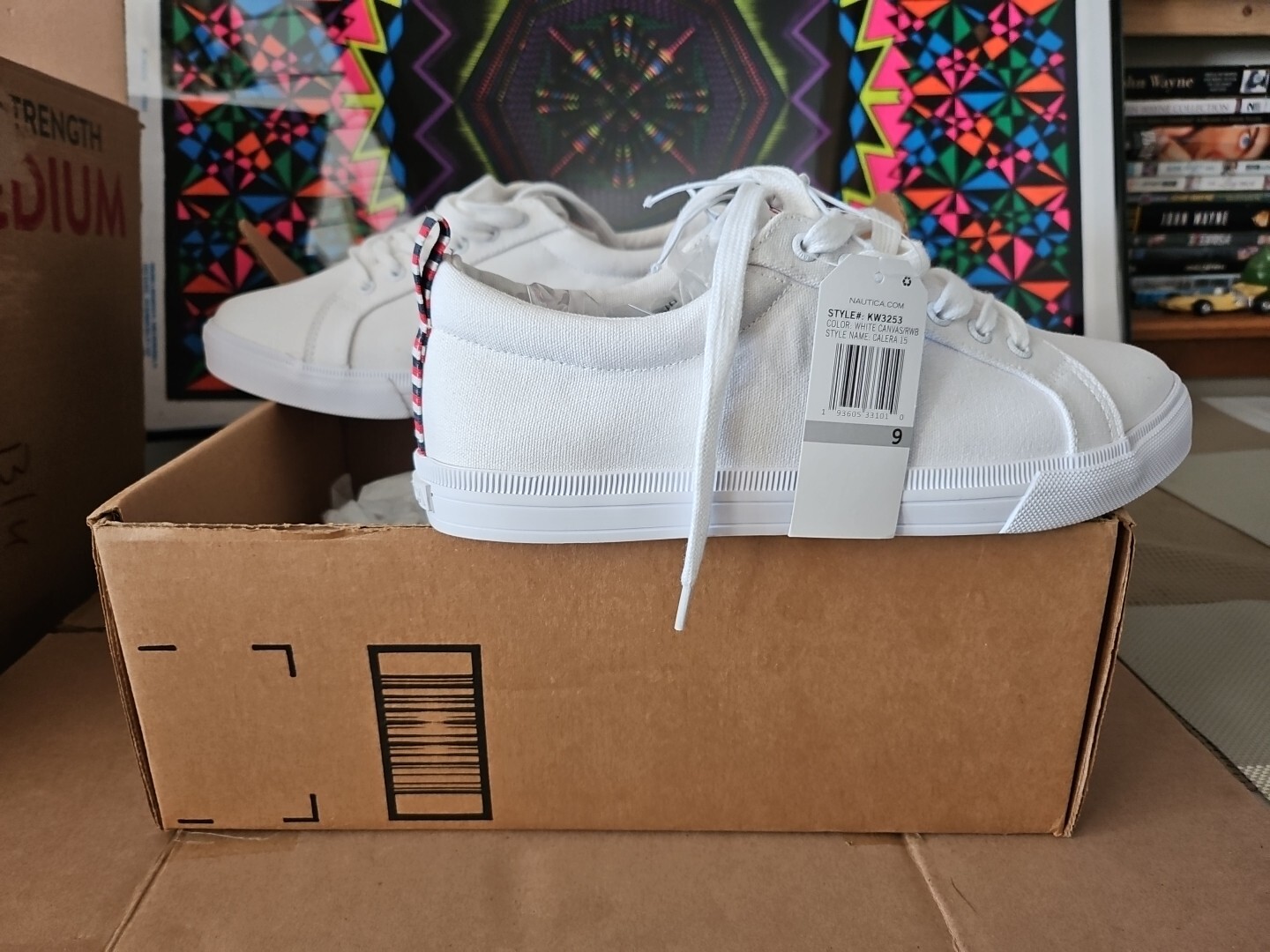 SAOLA Scarpe sneakers stringate Nautica "Calera" donna TAGLIA 9 BIANCO (☆t3#10)