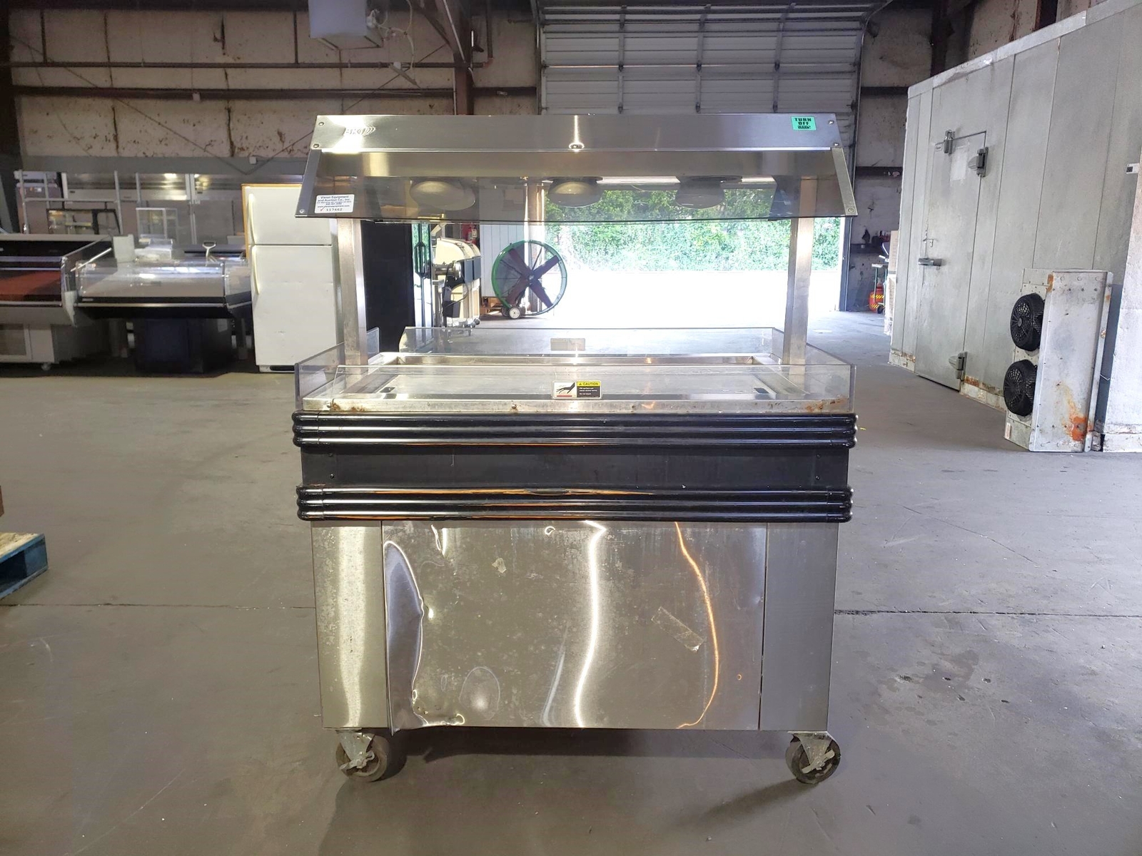 BKI MM4 4FT MOBILE HOT DELI HEATED DISPLAY ROTISSERIE CHICKEN DISPLAY