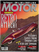 MOTOR Magazine June 1993 Eunos 30X Honda CRX Nissan NX-R Peugeot 205 Ford Falcon