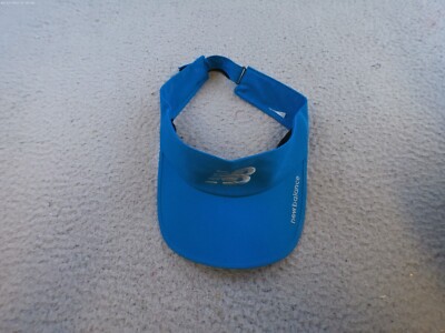 New Balance Visor Hat Cap Adult One Size Strapback Blue Adjustable