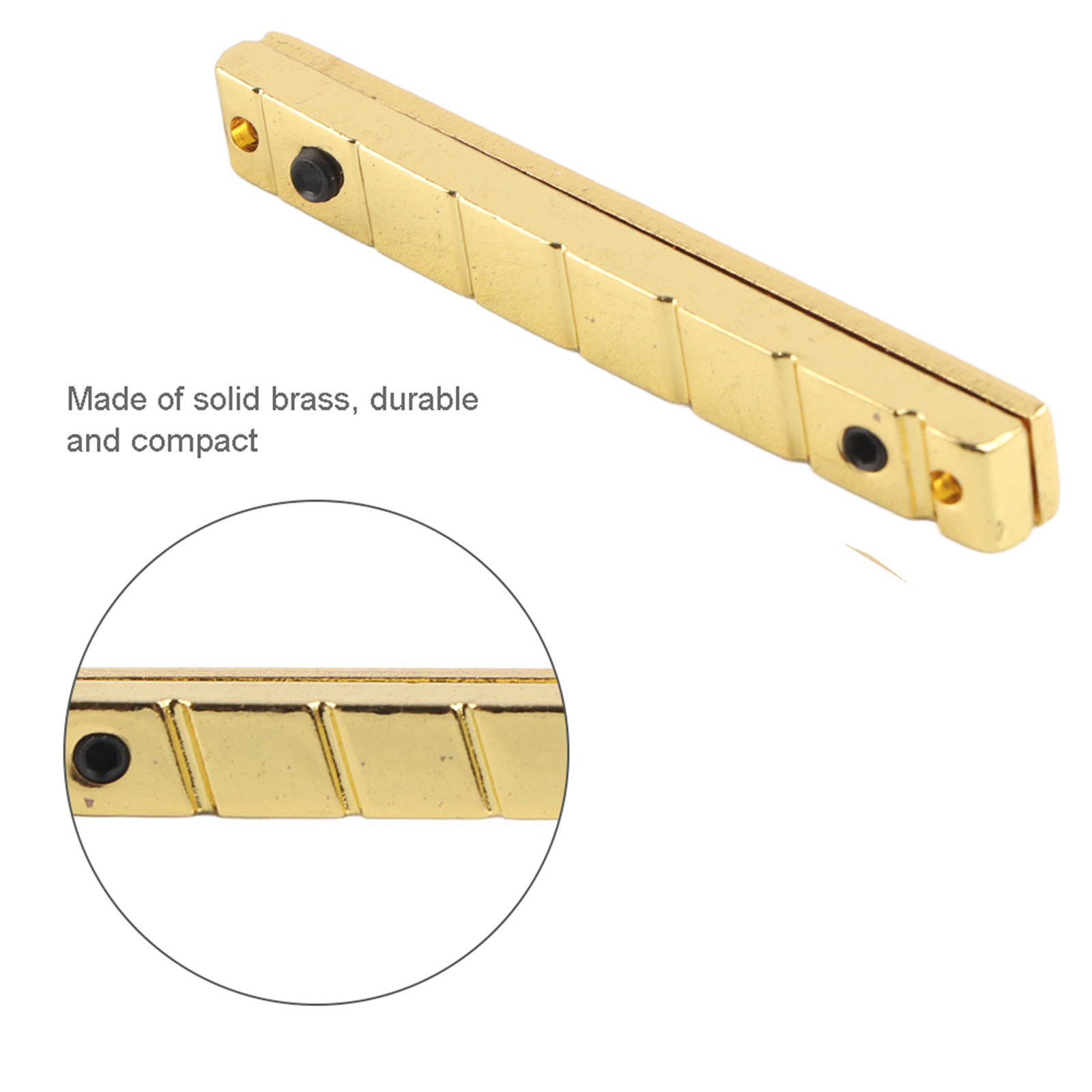 Multiscale Guitar Bridge Nut Solid Brass Not Easy To Damage Electric