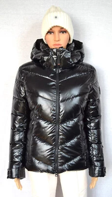 BOGNER SAELLY 2 F+I DAMEN SKI  JACKE SCHWARZ SHINY JACKET UVP 595 € Gr 38 M NEU - Bild 1 von 4