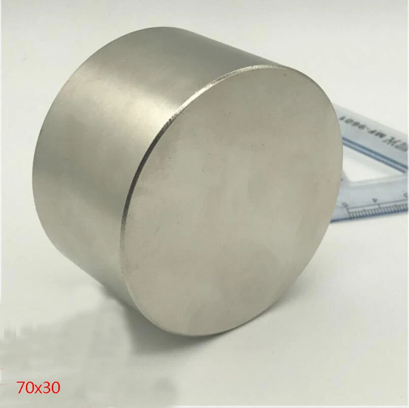 Round N50 Large Neodymium Rare Earth Magnet Big Super Strong Huge  70mm*30mm/40mm