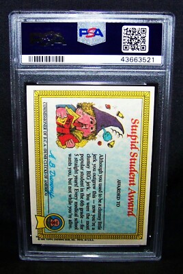 GARBAGE PAIL KIDS, 1985 1st Series, #5a Dead TED, AWARD, Matte