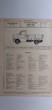 Ford (D): Transit 1000 / 1100 Hochladepritsche (VDA-Typenblatt); Juni 1970