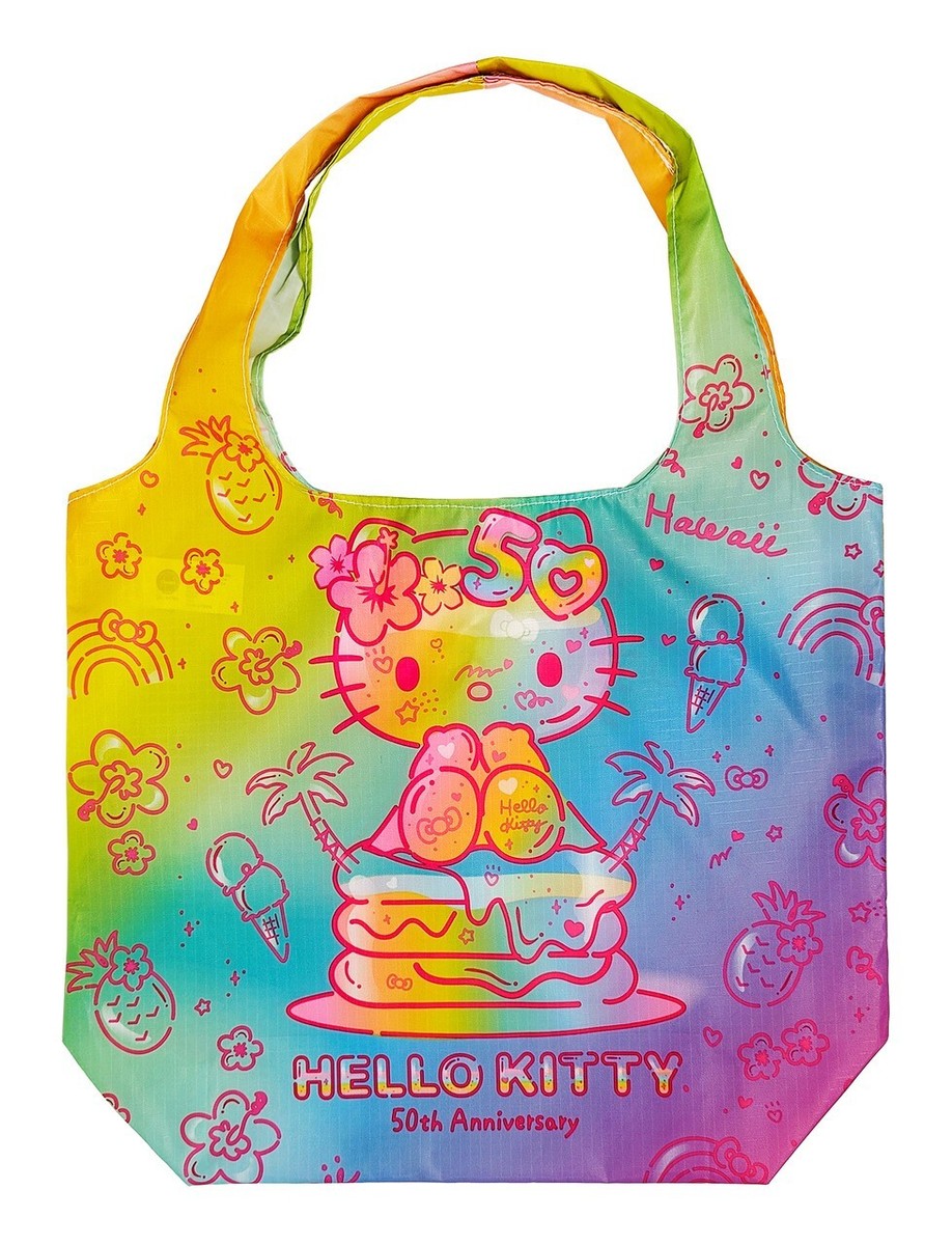 NWT Hello Kitty Hawaii Reusable Foldable Shopping Totes