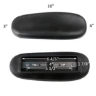 2x Global Chair Replacement Part Arm Pads Armrest Univeral 4" 5.5" Mounting Hole