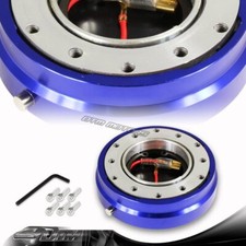 1 Blue 6-hole Steering Wheel Short Quick Release Hub Adapter Kit Universal