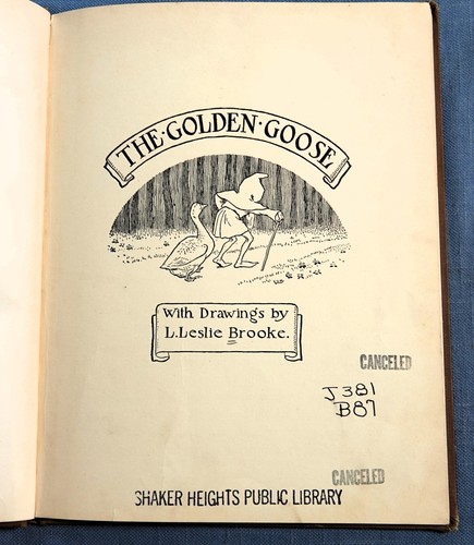THE GOLDEN GOOSE, ILLUSTRATED BY L.LESLIE BROOKE HC - Picture 2 of 4